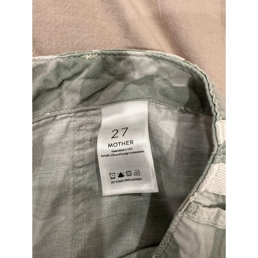 Mother Womens Size 27 The Shaker Chop Crop Fray Pants Desert Print Camo Mid Rise - Picture 4 of 9